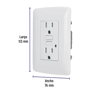 Master con 72 unità Duplex contatto terra fault GFCI, bianco, linea italiana - Product Image 2