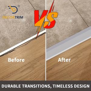 DECORTRIM Carreau <span class=keywords><strong>de</strong></span> garniture <span class=keywords><strong>de</strong></span> transition <span class=keywords><strong>de</strong></span> sol en aluminium à carreler sur la bande <span class=keywords><strong>de</strong></span> transition <span class=keywords><strong>de</strong></span> <span class=keywords><strong>seuil</strong></span> <span class=keywords><strong>de</strong></span> <span class=keywords><strong>porte</strong></span> <span class=keywords><strong>de</strong></span> tapis en bois - Product Image 4