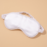 Masque pour les yeux en satin tissé imprimé HSL OEM avec sangle élastique, super doux, respirant, écologique, portable, bloquant la lumière, pour les voyages et les affaires