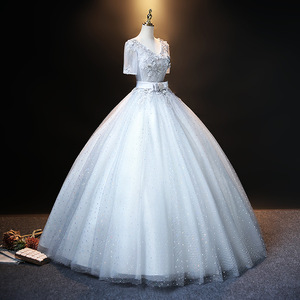 Student Performance Exam Long Stage Costume Solo Vocal Dress Women Polyester Long Skirt Straps Stage Performance - Product Image 2