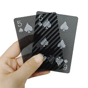 Transparent Plastic Playing Cards Waterproof Deck Of Cards With Unique Pattern Twill Backing Design Gift Clear Poker Cards