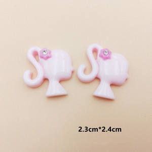Toptan yaratıcı 3D Kawaii elmas güzellik kız kafa tırnak dekorasyon reçine Kawaii tırnak Charms - Product Image 4