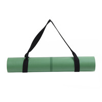 Tapis de yoga de Pilates de 6mm d'épaisseur, antidérapant et écologique, en caoutchouc et cuir PU avec sangle de transport et logo personnalisé