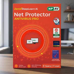 Logiciel de sécurité numérique Net Protector Antivirus Pro 2026 pour la sécurité informatique et la protection en ligne, 1 utilisateur, 3 ans - Product Image 2