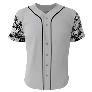Jersey de béisbol abotonado personalizado para hombre y mujer, transpirable, de secado rápido, antibacteriano, personalizable, uniforme deportivo de Hip Hop - Product Image 1