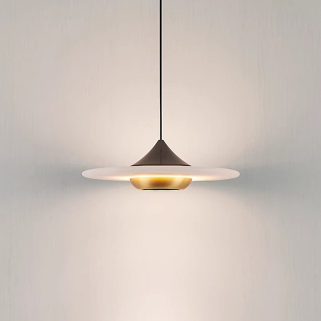 Spanish Marble Pendant Light with High Efficiency COB Chip Ra≥95 for Bedroom Bar Study Room Background Wall Sconce