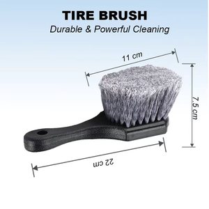 Cepillo Multiusos para Lavado de Autos - Cepillo para Llantas y Rines con Mango Corto y Duradero para Detallado Profesional - Product Image 3