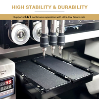 Yubang YB-MN-5DZ3Z Machine de pose de bijoux de bureau 5 axes, mini, intelligente, pour micro-pavé de diamants et incrustation de pierres de cire, avec programmation zéro