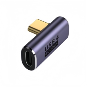 40Gbps <span class=keywords><strong>USB</strong></span> C 90 độ <span class=keywords><strong>Adapter</strong></span> 100W PD góc bên phải <span class=keywords><strong>USB</strong></span> C <span class=keywords><strong>Extender</strong></span> <span class=keywords><strong>USB</strong></span> Loại C Nam để Nữ <span class=keywords><strong>adapter</strong></span> cho máy tính xách tay AC đầu ra - Product Image 5