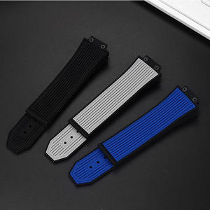 Nuevo Diseño de Correa de Reloj de Silicona con Hebilla Plegable de 27*17 mm, Correa de Goma Impermeable para Reloj <span class=keywords><strong>Hublot</strong></span> BIG-BANG - Product Image 3