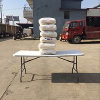 Tables de Traiteur Pliantes Rectangulaires en Plastique Soufflé 180 cm (72'') pour Événements