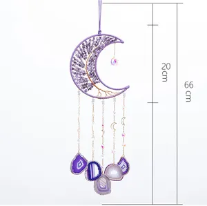 크리스탈 장식 크리스탈 Suncatcher 프리즘 태양 포수 준 보석 달 Suncatcher 장식 선물 드림 캐쳐 - Product Image 3