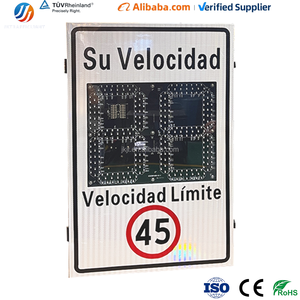 Segnale radar ad alta visibilità per limiti <span class=keywords><strong>di</strong></span> <span class=keywords><strong>velocità</strong></span>, <span class=keywords><strong>rilevatore</strong></span> <span class=keywords><strong>di</strong></span> <span class=keywords><strong>velocità</strong></span> veicoli per la sicurezza <span class=keywords><strong>stradale</strong></span> con display a LED - Product Image 4