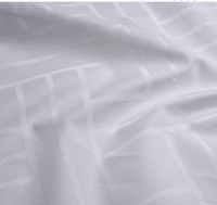 Dernier design, prix raisonnable, tissu de drap d'hôtel en coton pur tissé jacquard blanc