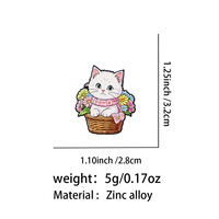 9 Stile Lustige Katzen-Emaille-Pins Set Niedliche Schwarz-Weiße Kätzchen-Anstecknadeln Anti-Depressivmittel-Dose Slogan Katzen-Brosche für Rucksack Jacke