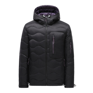 <span class=keywords><strong>Doudoune</strong></span> à capuche matelassée unisexe pour homme et <span class=keywords><strong>femme</strong></span>, veste <span class=keywords><strong>chaude</strong></span> d'hiver zippée pour sports de plein air, vêtements de travail et streetwear - Product Image 5