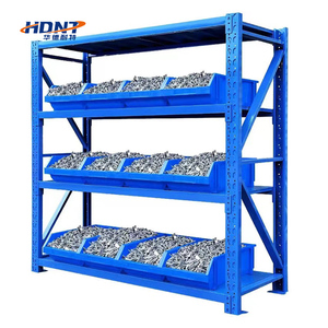 Haute Qualité Vente Chaude 300KG Réglable En Métal Rack Top-Notch Stockage Rayonnage En Acier Entrepôt Étagère Directement Fabriqué En Usine - Product Image 4