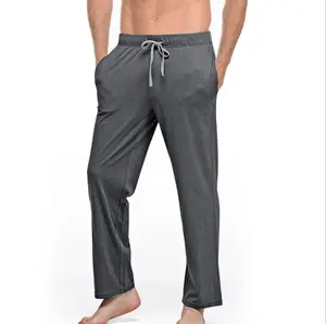 Оптовая продажа, Супермягкие мужские брюки для отдыха, домашняя одежда, пижамные штаны, однотонные мужские хлопковые Пижамные штаны