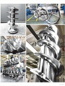 Vis mélangeuse résistante à la corrosion, tige d'agitation en acier inoxydable pour convoyeur à vis, pour la transformation des aliments, des produits chimiques et des déchets - Product Image 3