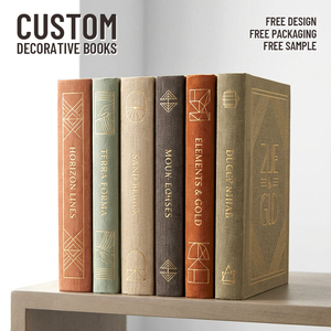 Linen Decor <strong>Books</strong> Design <strong>Coffee</strong> <strong>Table</strong> For Fake <strong>Books</strong> Hardcover <strong>Book</strong> Decoration Accessories Luxury Home Decor - Product Image 2