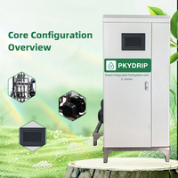 Machine de fertigation automatique à 3 canaux PKYDrip, écran tactile 7 pouces, 4G, réglage automatique de l'EC et du pH, système d'irrigation pour serres et fermes