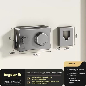 Tendedero Retráctil Invisible de Pared de 5.1m con Cable de Acero Inoxidable Engrosado y Sostenible para Sala de Estar - Product Image 6