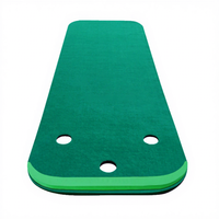 Tapis de putting de golf populaire, mini-green de golf simulé avec bordure, portable pour la pratique au bureau et en extérieur