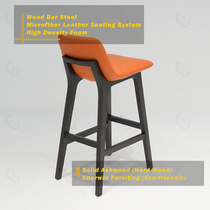 <span class=keywords><strong>Bar</strong></span> Lounge Asientos Sillas de <span class=keywords><strong>Bar</strong></span> de madera y salón <span class=keywords><strong>Silla</strong></span> de altura de barra apilable <span class=keywords><strong>blanca</strong></span> con respaldo - Product Image 5