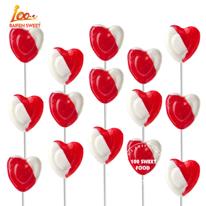 100SWEET FOOD OEM Sucettes aromatisées à la crème <span class=keywords><strong>de</strong></span> fraise <span class=keywords><strong>en</strong></span> <span class=keywords><strong>forme</strong></span> <span class=keywords><strong>de</strong></span> <span class=keywords><strong>coeur</strong></span> <span class=keywords><strong>rouge</strong></span> pour la Saint-Valentin - Product Image 3