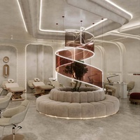 Conception et décoration personnalisées de magasins de salon, vitrines et mobilier pour salons de coiffure, aménagement intérieur complet pour salons de coiffure