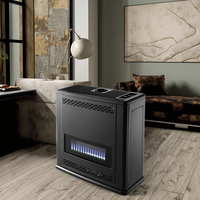 Chauffage d'appoint Kingfer 14KW 47770BTU, vente chaude, à gaz naturel GPL, panneau en verre trempé pour salon, camping, chauffage