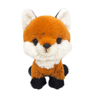 Peluche réaliste renard roux super douce, jouet en peluche rembourré en coton PP, poupée assise personnalisée pour enfants