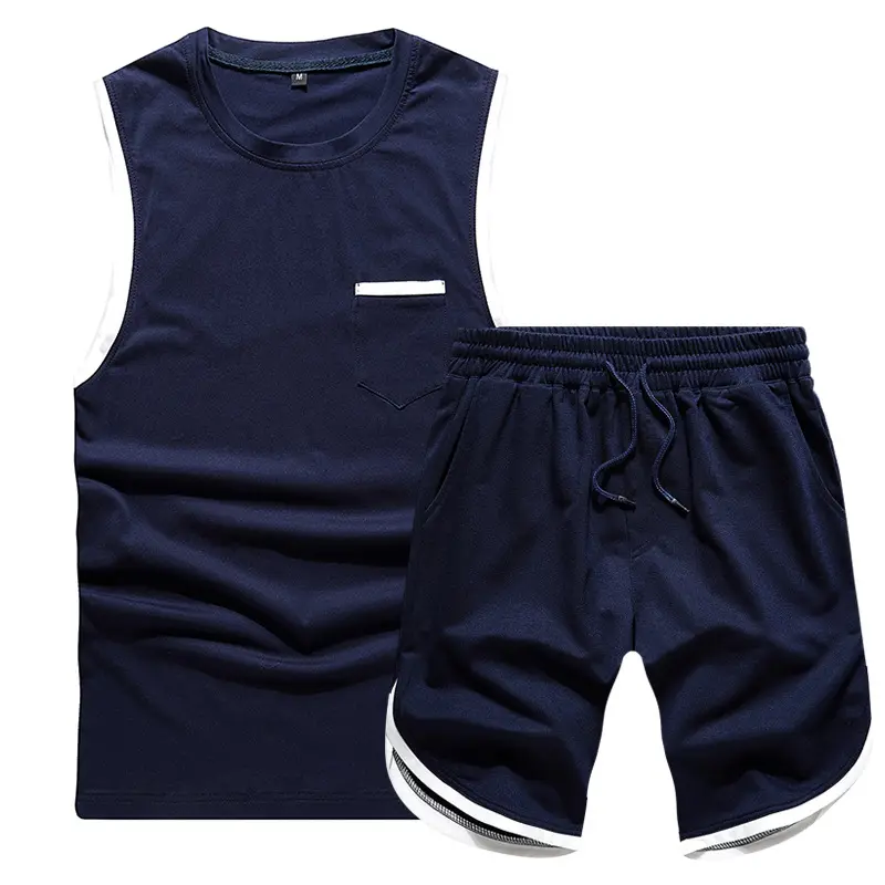 Erkek giyim spor takımları iki parçalı set renk bloğu koşu şort basketbol koşu kıyafeti e n e n e n e n e n e n e n e n e n e takım elbise