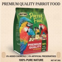 WIMOW Papegaaienvoer Omega 3 Vitaminen Fruit Groenten Zaden Noten Zonnebloem Pompoen Mais 2kg Ara Afrikaanse Grijze Papegaai Bulk OEM