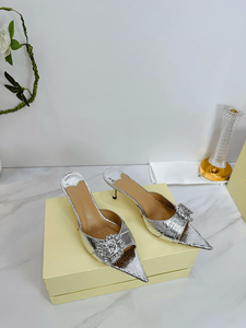 Jimmy Fashion - Mules de Tacón de Aguja con Punta Puntiaguda y Adorno de Diamantes de Imitación, Zapatos de Tacón para Uso Diario en la Oficina o Casual - Product Image 3