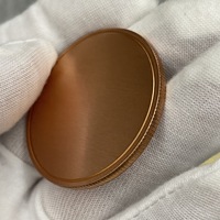 Pièces de monnaie vierges personnalisées en laiton massif pour gravure laser à fibre