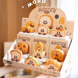 Cabeza de pan de juguete DIY de plástico al por mayor para rollo bloques vascos compatibles con adornos de rompecabezas adorno de rompecabezas de <span class=keywords><strong>Lego</strong></span> - Product Image 1