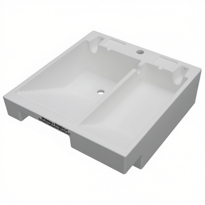 Évier en polyéthylène 70x75x30 cm double bac pour usage en cuisine - Product Image 3