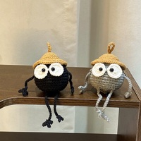 Vente en gros de tortue à énergie positive en coton fait à la main Animal en peluche cornichon concombre crochet légume poupée accessoires de décoration de bureau