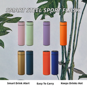 Modern <b>Double</b> <b>Wall</b> Stainless Steel 501-600ml Vacuum Flask Travel Outdoor Sport LED Smart Water Bottle Eco-Friendly Portable - Product Image 2