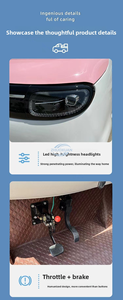 Voiture électrique haute performance à 4 roues, service personnalisé, mini-véhicule à énergie nouvelle pour adultes - Product Image 2