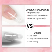 Nouveau Gel Poly Acrylique 2026 pour Nail Art – Gel d'Extension Transparent Naturel Épais Effet Gelée – Gel de Construction Résine Dure Solide – Vente en Gros OEM ODM