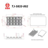 Lente de cámara de seguridad CCTV 15 en 1, ensamblaje integrado plano SMD 3030, 58x33x9.3mm 90 °   Directo de Fábrica