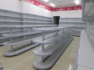 Étagère gondole à 4 niveaux avec capot d'extrémité Vietnam One Tech, légère, ovale, sans dossier, pour supermarché, blanche, personnalisable - Product Image 6