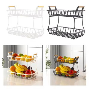 Household Fruit <b>Basket</b> Vegetable Holder Fruit Bowl <b>Small</b> Item Storage Rack Rectangle <b>Basket</b> Storage Holder - Product Image 4