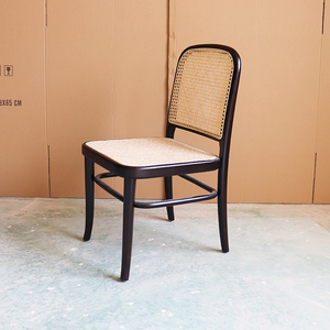 Silla de banquete de ratán de madera de haya moderna, precio barato de fábrica para comedor, escuela, Hotel, boda, asiento trasero de ratán - Product Image 3