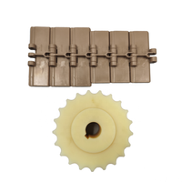 Pignon de chaîne en nylon de convoyeur en plastique de haute qualité avec 10/24/25 dents pour convoyeur à bande modulaire