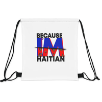 Sac à dos portable en polyester grande capacité pour sports de plein air, motif design national d'Haïti, personnalisable