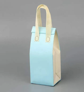 Sac isotherme jetable écologique pour thé au lait, personnalisé, portable, petit, en non-tissé avec feuille d'aluminium, pour boissons froides et chaudes - Product Image 1