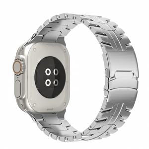 Bracelet en titane massif, bracelet en acier inoxydable Iron Man compatible avec Apple Watch <span class=keywords><strong>IWatch</strong></span> Ultra - Product Image 5